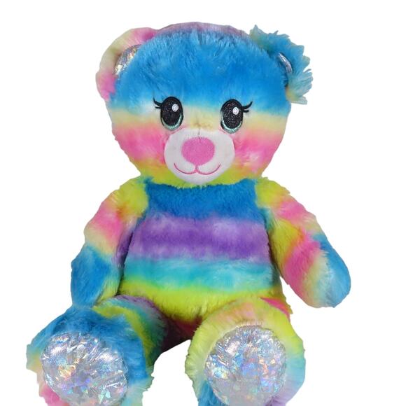 Rainbow Build-A-Bear Plush with Voice Box "I Love You" 17in Retired, Collectible - Picture 1 of 12